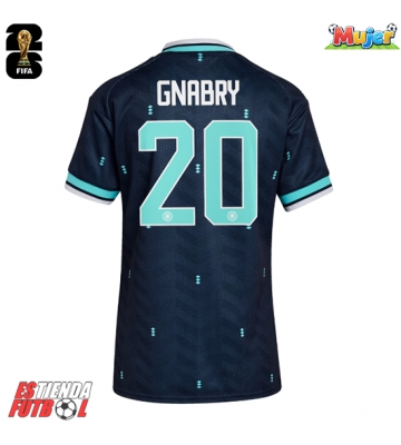 Alemania Serge Gnabry #20 Segunda Equipación Mujer Mundial 2026 Manga Corta